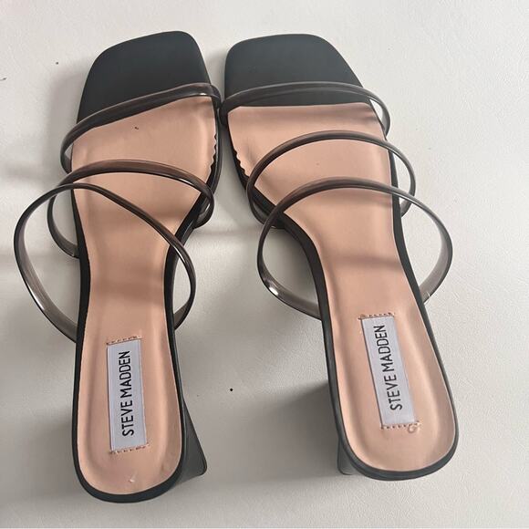 Steve Madden Hanya Women's Block Style Heel Double Strap Sandals Sz 9 - Picture 4 of 10